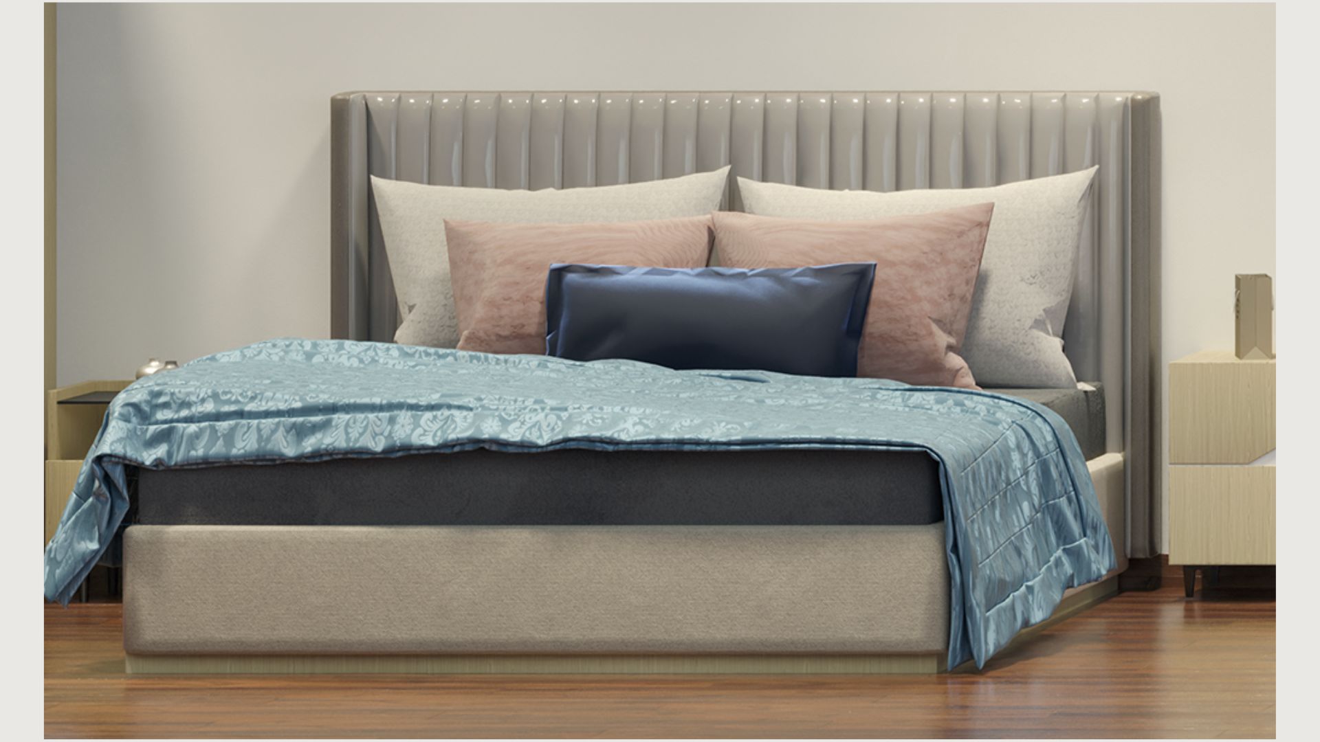 <p><strong>Modern Luxe</strong> bed set</p>