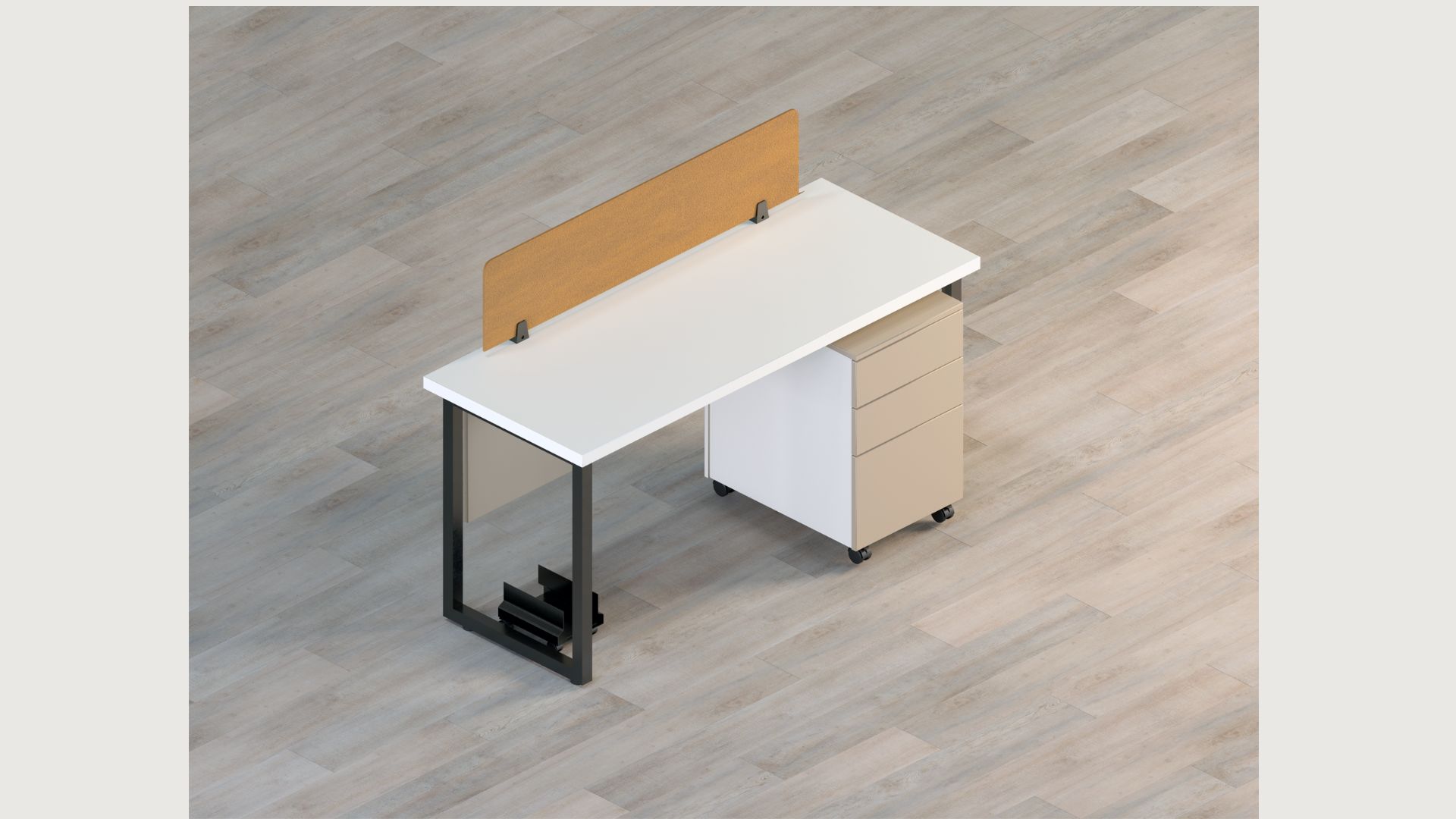 <h1>Single Task Desk with Screen</h1>